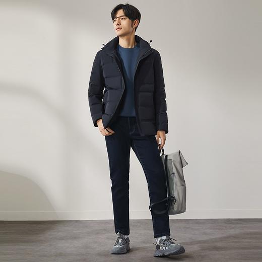 【白鸭绒】柒牌可拆连帽羽绒服男2024冬季新款时尚休闲保暖厚外套	127E70630 商品图3