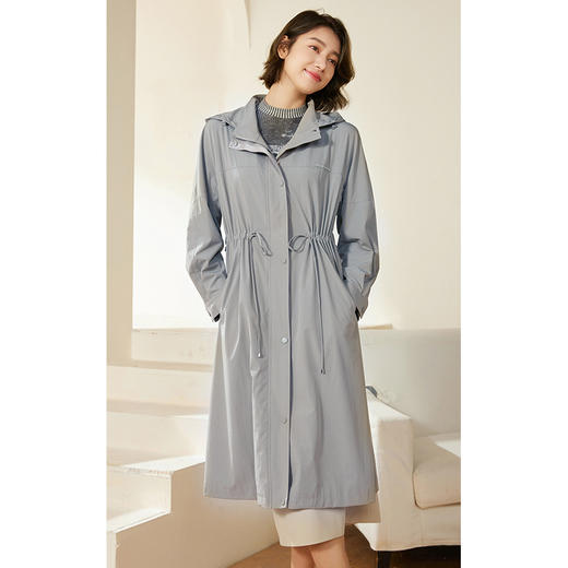 乔万尼风衣外套女春秋新款复古工装高级感EM3A462 商品图1