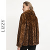 LIZZY冬季优雅奢华感水貂裘皮大衣豹纹外套女上衣4673 商品缩略图3