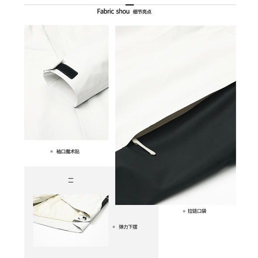 【四级防水+易打理】圣得西2024秋季新款连帽夹克男城市轻户外潮 商品图3