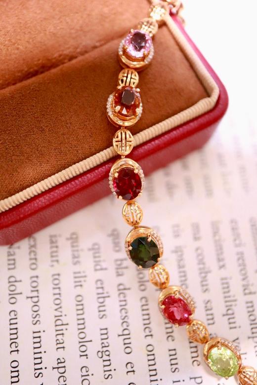 18ct 碧玺手链 商品图0