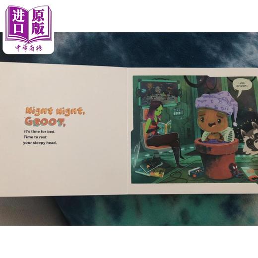 【中商原版】漫威起源 晚安格鲁特 Marvel Night Night Groot Br 英文原版 亲子绘本图画书 低幼童书读物 迪士尼纸板书 3岁+ 商品图1