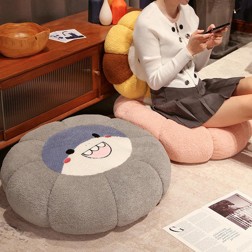 南瓜鲨鱼蜜蜂坐垫办公室久坐椅垫家用儿童略读区屁股垫地上蒲团垫新款爆款小红书网红同款 商品图2