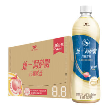 统一 阿萨姆 青提茉莉 水果奶茶 450ml*15瓶 整箱装 商品图5