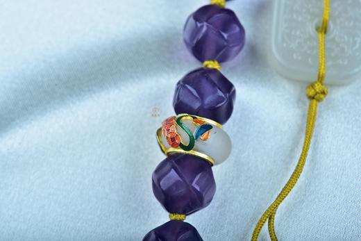 【紫气东来】紫水晶白玉压襟-ZX2409023 商品图2