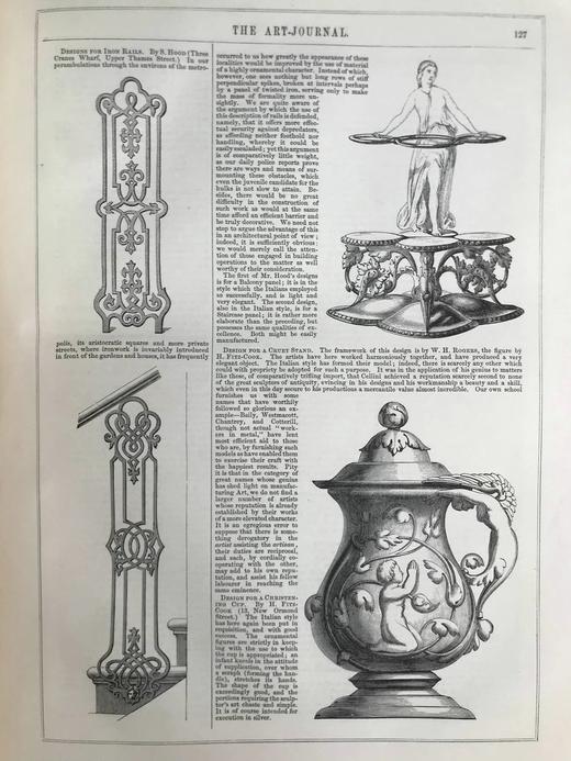 33*25cm！1849年 艺术杂志 数百幅版画插图 真皮精装大16开 商品图6