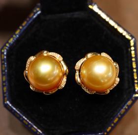 10-11mm 金珠耳钉