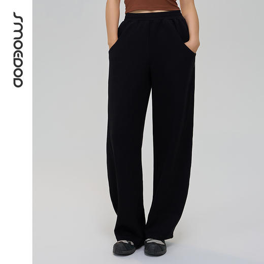 SMOEDOD/水沐伊朵软糯空气感阔腿裤秋冬百搭休闲运动瑜伽跑步6603 商品图3