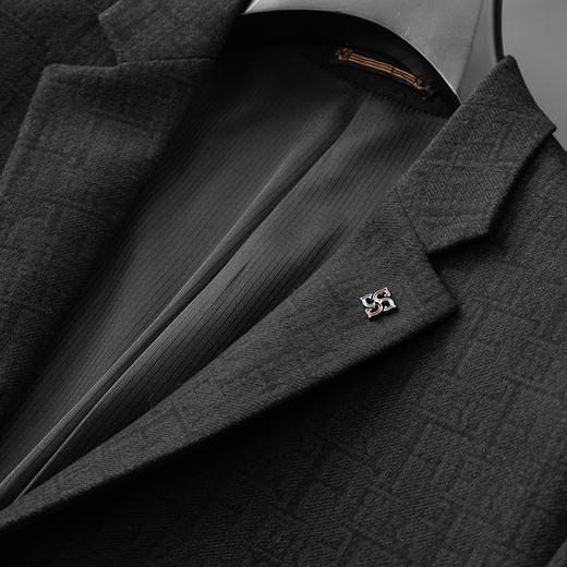 【新款DDA】大依优型品质西服外套商务夹克男宽松加肥加大码上衣胖子正装休闲 商品图1