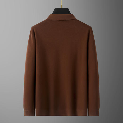 【新款DG】大依优型大码长袖Polo衫翻领加肥加大肥佬休闲宽松透气上衣打底 商品图3