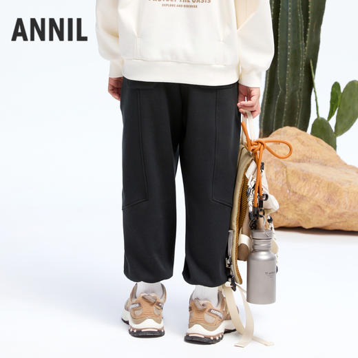 男童海岛绒慢跑裤冬季新款安奈儿童装实体店同款AB446771 商品图2