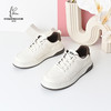 经典鲨2024年秋季新款韩版男士系带休闲平底小白鞋KW74-D33091 商品缩略图0