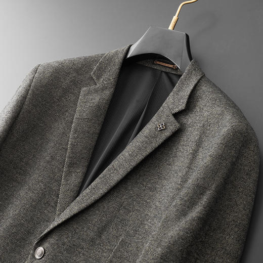 【新款DDA】大依优型品质西服外套商务夹克男宽松加肥加大码上衣胖子正装休闲 商品图1