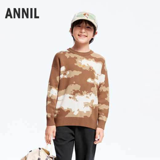 【实体店同款】男童超柔棉毛衣冬季新款安奈儿童装AB444602 商品图0
