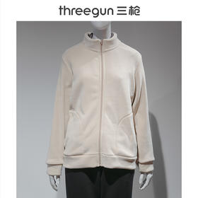 Threegun三枪 【奥粒绒】开襟长袖女衫-82360A011