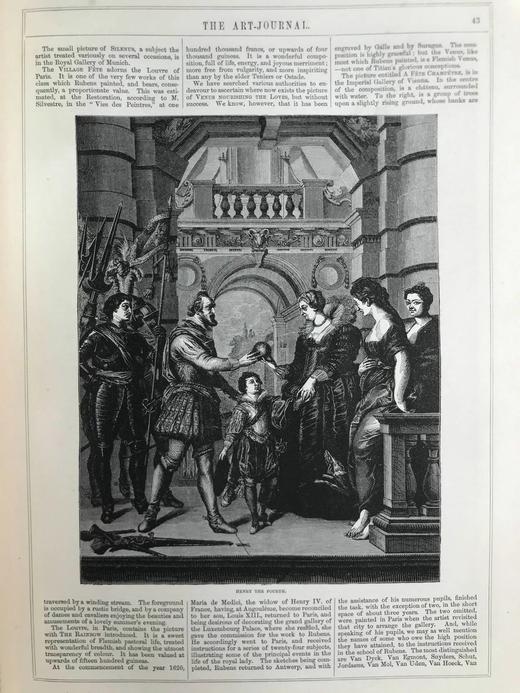 33*25cm！1852年 艺术杂志 数百幅版画插图 真皮精装大16开 商品图14