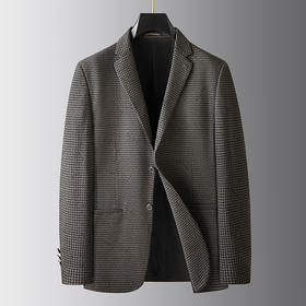 【新款DDA】大依优型品质西服外套商务夹克男宽松加肥加大码上衣胖子正装休闲