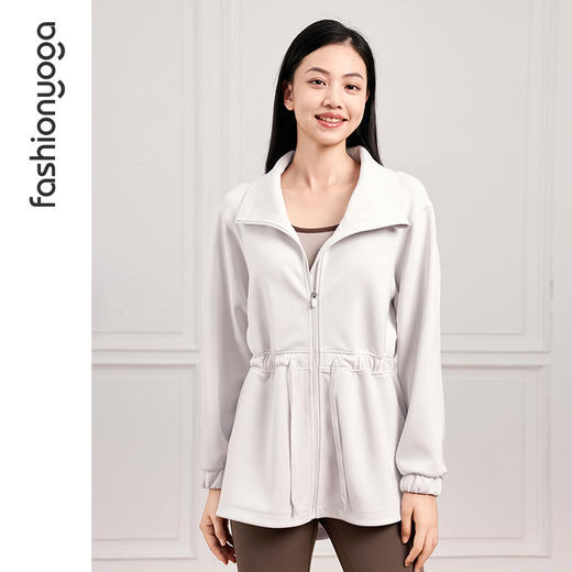 凡圣瑜伽 休闲空气层中长外套F14863 商品图8