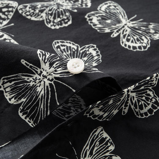 【100%棉】【新款DDA】大依优型大码花衬衫长袖衬衫翻领加肥加大肥佬休闲商务宽松透气上衣 商品图6