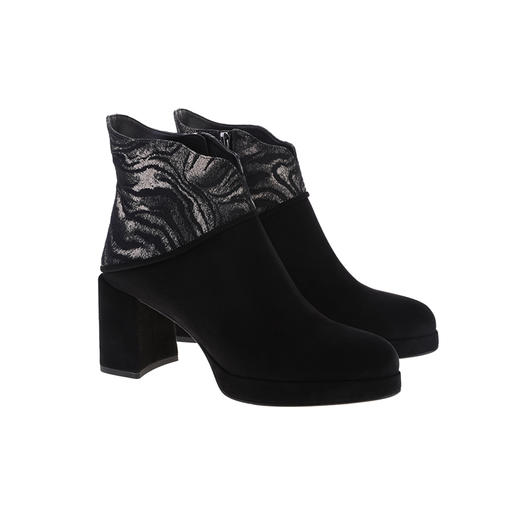 sheme进口印花布异型靴筒口优雅时尚新中式女士短靴可定制 商品图5