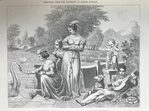 33*25cm！1852年 艺术杂志 数百幅版画插图 真皮精装大16开 商品图10