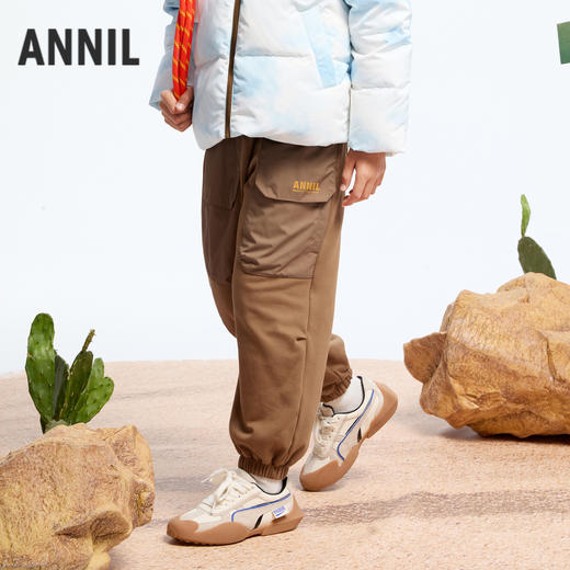 【轻暖】男童轻运动窄脚棉裤冬季新款安奈儿童装实体店同款AB446773 商品图1