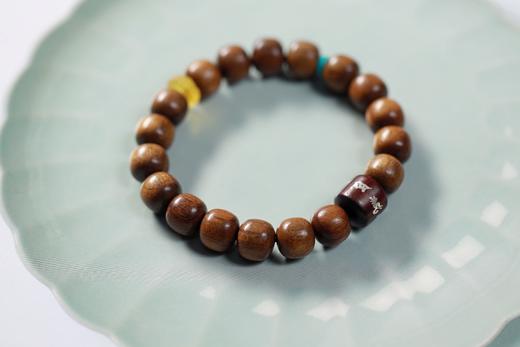 JSNM0056°老料金丝楠木手串 商品图1