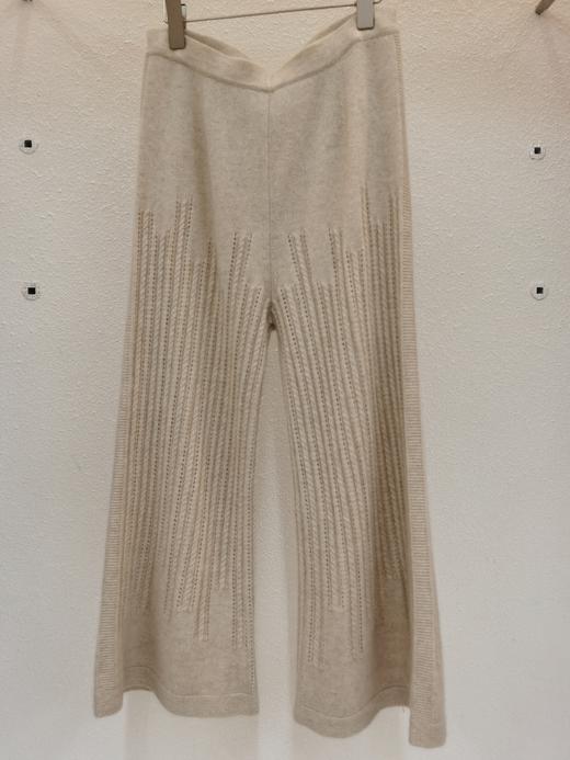 镂空绞花九分阔腿裤 SJF18K259N 商品图4