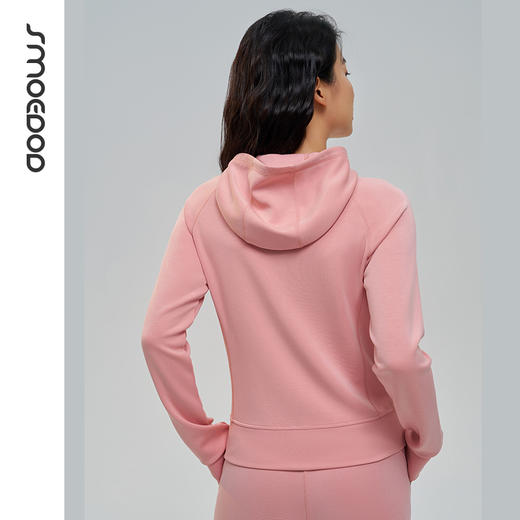 SMOEDOD/水沐伊朵秋冬拉链连帽运动外套亲肤抗皱柔软显瘦50137 商品图1