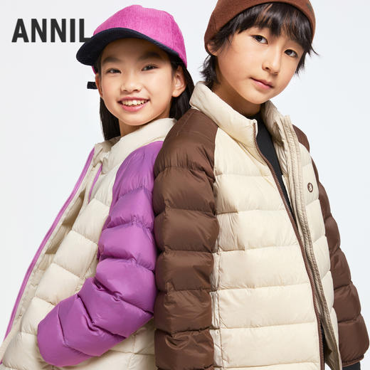 男女童立领短款羽绒服冬季新款安奈儿童装EM445657 商品图2