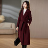 时尚双面绒绵羊毛大衣，中长款气质修身毛呢外套HR-MLYF6077-2 商品缩略图1