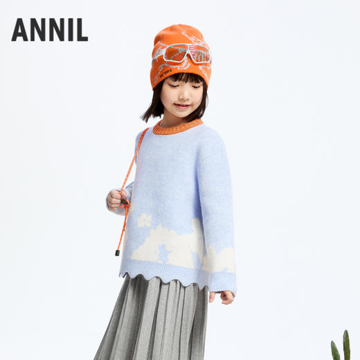 女童甜趣提花毛衣冬季新款安奈儿童装实体店同款AG444616 商品图2