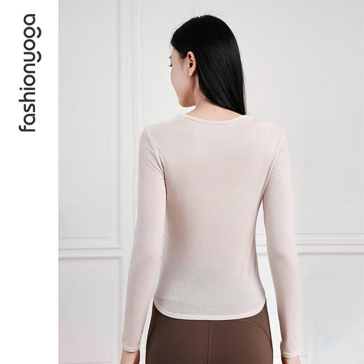 F14357休闲抽褶羊毛长袖 商品图7