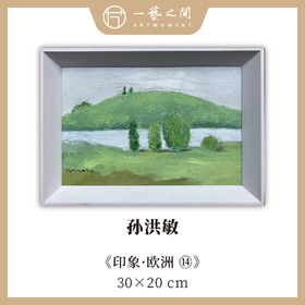 孙洪敏《印象-欧洲14》油画 20CMx30CM 约0.54平尺（已装框）【原作编号YH0024】