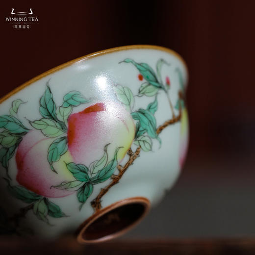 问鼎汝瓷鼎峰系列天青如意杯（五桃） 商品图3