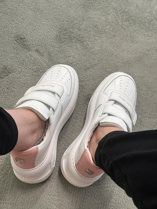 AcneStudios24/ss专柜*厚底休闲魔术贴笑脸小白鞋（HC） 商品图11