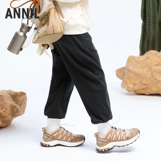 男童海岛绒慢跑裤冬季新款安奈儿童装实体店同款AB446771 商品图1