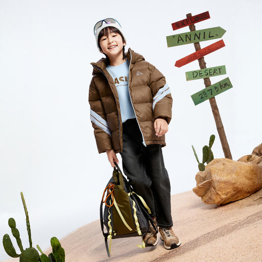 男童黑科技发热牛仔长裤冬季新款安奈儿童装实体店同款AB446769 商品图3