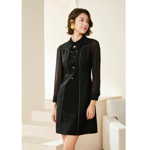 乔万尼秋季长袖连衣裙新款高级感小香风EM3E432 商品图2