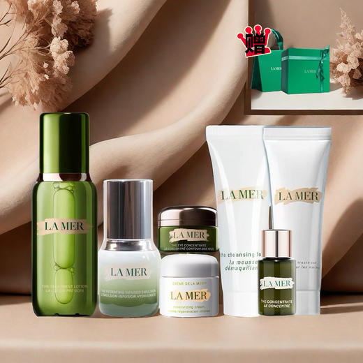 【全球购*送礼盒礼袋】LA ME海蓝之谜小样七件套浓缩精华5ml+精粹水30ml+眼霜5ml+面霜7ml+洗面奶30ml+精粹乳15ml+护手霜30ml+礼盒礼袋旅行装✈️中小样·现货速达 商品图11