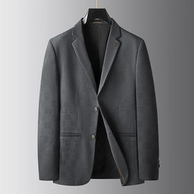 【新款DDA】大依优型品质西服外套商务夹克男宽松加肥加大码上衣胖子正装休闲
