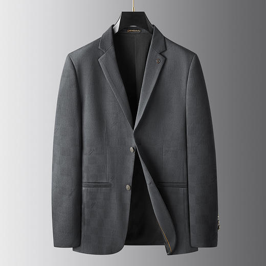 【新款DDA】大依优型品质西服外套商务夹克男宽松加肥加大码上衣胖子正装休闲 商品图0