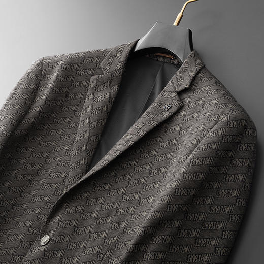 【新款DDA】大依优型品质西服外套商务夹克男宽松加肥加大码上衣胖子正装休闲 商品图1