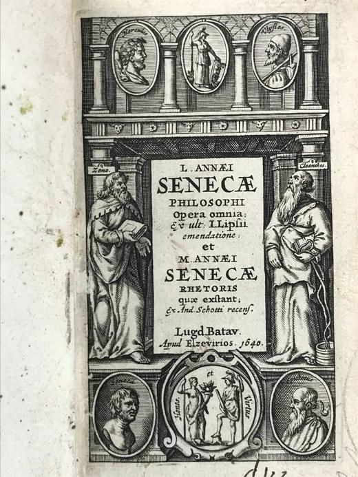 【拉丁语】1640年 塞涅卡作品集（全3卷） 全真皮精装64开 商品图2