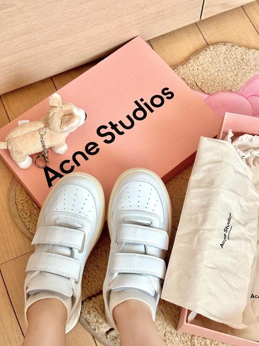 AcneStudios24/ss专柜*厚底休闲魔术贴笑脸小白鞋（HC） 商品图6