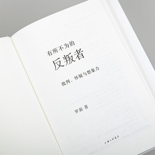 有所不为的反叛者：批判、怀疑与想象力 商品图2