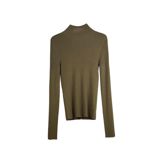 谜底高领针织衫2024冬季新品极简风亲肤百搭修身打底衫244MZ1931 商品图4