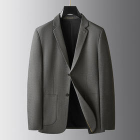 【新款DDA】大依优型品质西服外套商务夹克男宽松加肥加大码上衣胖子正装休闲