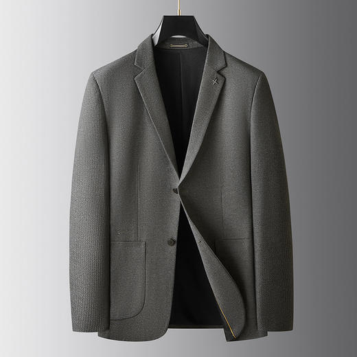 【新款DDA】大依优型品质西服外套商务夹克男宽松加肥加大码上衣胖子正装休闲 商品图0