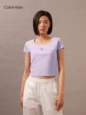 CK T恤女  J223905-VFR Pastel Lilac.